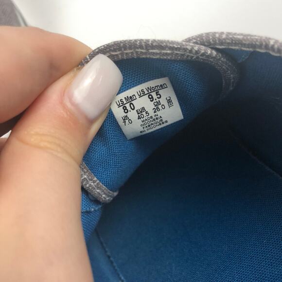 Vans Grey Herringbone Low Top Lace Up Sneaker Sz. Men’s 8 Women’s 9.5 - Picture 11 of 11